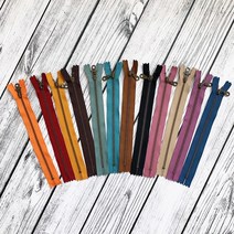 후야몰/YKK/청동/지퍼/둥근고리3호-10cm/퀼트/홈패션/의류부자재/프랑스자수-당일발송, 청동10cm-오렌지