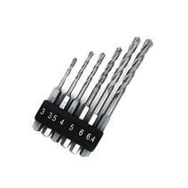 라온(공구) 각끌비트 6.4mm 목공드릴 각끌기 드릴비트 목공기리, 6P 콘크리트기리세트 육각 콘크리트 드릴비트 드릴날, 1개