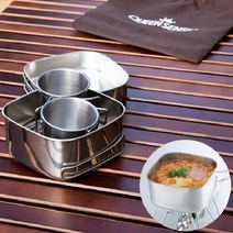 휴대용 냄비 캠핑컵 차박 휴대용 라면 냄비 캠핑 식기 세트, 상세설명 참조, 상세설명 참조