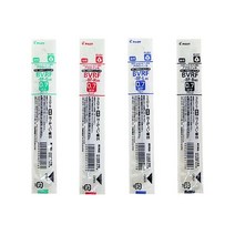 PILOT 아크로볼 닥터그립4+1 다색 볼펜 리필심 0.7mm BVRF-8F, 녹