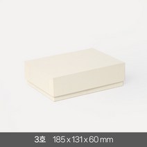 고급 선물 상자 3호 답례품 싸바리 패키지 기프트 포장 무지 국산 케이스, 크림 1개