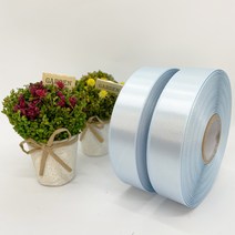 포장 리본 끈 제이제이리본 고밀도주자 45M 2롤 76칼라 (3mm 5mm), 3mm, 연하늘