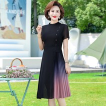 아리손 여성 원피스 반팔 미디원피스 중년여성 원피스 엄마옷