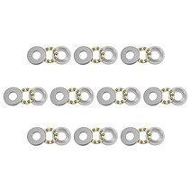 Uxcell F511M 스러스트 볼 베어링 5mm x 11mm 4.5mm 크롬 스틸 단일 방향 10개 USA 미국