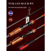 악마 사냥꾼 탄소 스트레이트 건 핸들 ML 루야 로드 풀 세트 물방울 휠 원거리 코킹 입 슬립 낚시 싱글 낚싯대, 일반 버전  스트레이트 핸들 2.28m + 물레 + 꼰