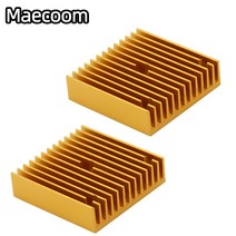 TS GLOBAL 3D 프린터 알루미늄 모터 히트 싱크 골드 라디에이터 42 스테퍼 MK7 MK8 Makerbot 압출기 쿨러 4, 01 1pcs