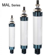 공기 공압 실린더 이중 압축 MAL 미니 보어 16/20/25/32mm 40mm 스트로크 25/50/75/100 200 싱글 레버, Bore 40mm, 25mm Stroke