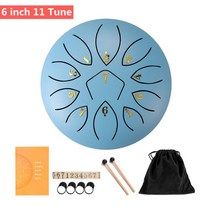 6inch Steel Tongue Drum Set Mini Hand Pan ith Drumstick Carrying Bag Percussion Musical Instruments, 14 6 inch 11 Tune