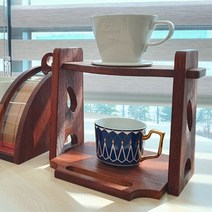 카페 감성 원목 커피 드립스테이션 20.5X22cm, 상세페이지 참조, 상세페이지 참조