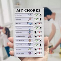 My chores 스케줄 체크판 매일 밀어서 체크 투두리스트 위클리 플래너 겨울방학, 문구없음