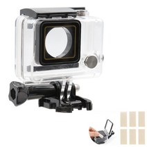 GoPro Hero 3 4 Plus 커버 용 40m 수중 다이빙 방수 케이스 Go Pro 액션 카메라 액세서리 하우징 마운트, With accessories