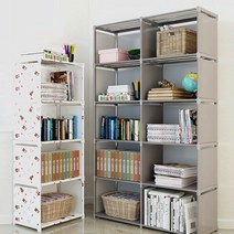 3단 4단 5단 미니 간이 낮은 작은 화이트 틈새 폭좁은 조립식 코너 이동식 슬림 DIY diy 책장 책꽂이, 3칸 책장 그레이