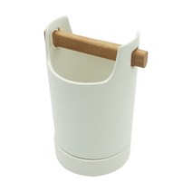 쿠지나인 물빠짐 도자기수저통 수저정리함, 화이트