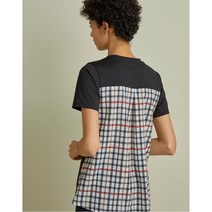 [21SS 닥스 골프 여성]NEW블랙 소재배색 반팔티셔츠DNTS1B905BK
