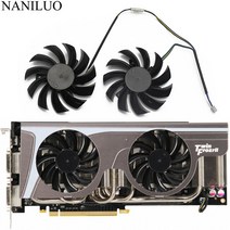 2 개 75MM PLD08010S12HH 0.35A 쿨러 팬 FORMSI GEFORCE GTX 580/570/560/560TI/480/465/460 GTX770 비디오 카드 냉각, 기본