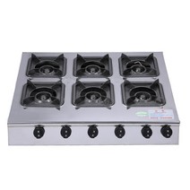 업소 영업용 가스렌지 식당 중식화구 간덱기 간택기, 강철 표면 에너지 절약 긴 4구 (천연가스)