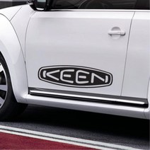 카라반꾸미기 Keen 영문로고 캠핑 스티커 차량스티커 미니쿠퍼스티커 튜닝용 첫차선물, 1개, 오렌지 소형