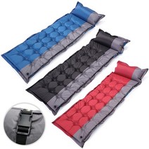 1+1 미르쇼핑 국내 발송제품 21홀 홈쇼핑 다용도 대형 피크닉 감성 두꺼운 캠핑매트리스 발포매트 텐트이너 대형 돗자리 카페트 차박 자동충전 에어 자충매트 캠핑용 야외 등산 바닥, 블루, 레드