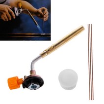 부탄가스 토치 황동 구리 알루미늄 배관 용접 터보토치 용접봉 페이스트 플럭스 포함 수동점화