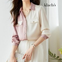 클라셰 컬러라인심플디어블라우스 CB3SBL104C