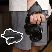 GQH250056스트랩 DSLR 니콘 카메라 캐논 손잡이 핸드 가죽 그립, 단일옵션