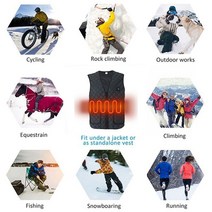 발열조끼 전기 usb 조끼겨울 온수 조끼 자 켓 패션 남자 여자 코트 옷 스마트 블루투스 APP 서 모스 탯 전