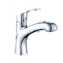 Copper Body Pull Hot And Cold Basin Faucet 360 Degree Rotate Bathroom Washbasin Faucet, Electroplating, 상세페이지 참조