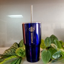스타벅스 몬스터 대용량 텀블러 910ml 실버에디션, 블루