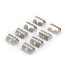 6pcs Heko G3 SNED 용 스테인레스 스틸 고정 클립 바람 비 디플렉터 채널 12pcs 자동차 액세서리 YC101529-SL, 03 8PCS