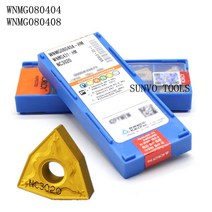CNC 선반 공구 절단 10PCS WNMG080408 PC9030 KORLOY S32T-DWLNR08/DWLNR08, 07 WNMG080408 HS NC3020