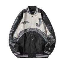남성 야구 점퍼 항공 맨투맨 빅사이즈 오버핏 티셔츠 바람막이 유니폼 미국 스티칭 편지 인쇄 가죽 용 자켓 가을겨울 2021 new couple 느슨한 폭격기 자켓 용