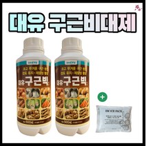 농사친구 대유 구근빅 500ml 2병 구근비대제 + em아이스팩 마늘 양파 비료, 500ml 2병 + em아이스팩