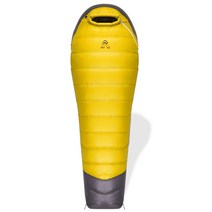 초경량 백패킹 극동계 침낭 구스침낭 차박 여름, 흰거위털 2000g, 레몬 옐로우 그레이, 1개