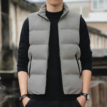 남자 패딩 베스트 3컬러 하이넥 패딩조끼 웰론조끼 사이즈 택