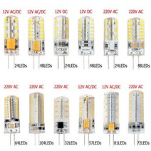 G4 LED 12V 5W 6W AC DC Led 램프 전구 3014SMD 24LED 48LED 360 빔 각도 스포트 라이트 보증 크리스탈 빛, [01] G4, [05] AC220V 32leds, [01] Cool White