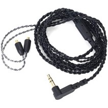 일본직발송 2. GAOHOU 블랙 MMCX 이어폰 케이블 DIY WESTONE W10 W20 W30 W40 W50 W60 W80 UE900, One Size_One Color, One Color, 상세 설명 참조0