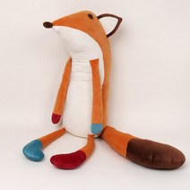 말랑 여우 대형 애착 인형 바디필로우 선물 동물쿠션, 단품