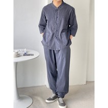 남성 봄여름 30수면 한벌 차이나카라 개량한복 생활한복