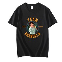 미니팬Hasbulla 격투 밈 티셔츠 팬 선물 미니 Khabib 블로거 남성 프리미엄 만화 그래픽 인쇄 티 탑, 15 15-Black, 04 L