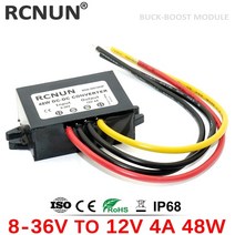 차량용 슈퍼 캐패시터 캐퍼시터 전압안정기 RCNUN 자동 벅 부스트 DC 컨버터 레귤레이터 태양열 전원 공급 장치 8-40V 12V 3A 4A 6A 10A 15A 20A 25A, 01 8-36V to 12V 4A, 01 8-36V to 12V 4A