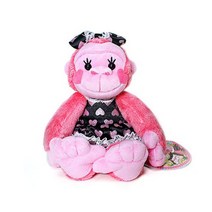 러블리 고릴린 인형 S 핑크 20cm 원피스 고릴라, 러블리 고릴린 인형 S 핑크 20cm 원피스 고