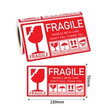 마드레하우스 취급주의 스티커 파손주의 주의 스티커 1롤 영문