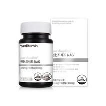 메디타민 원헌드레드 NAG 1개월분 관절 연골 뼈 건강 피부보습 글루코사민 1개, 1개
