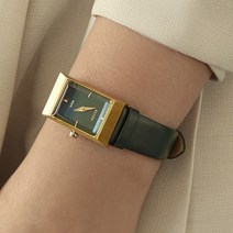 바우스 여자 연예인시계 20대여자시계 브랜드 바우스 럼튼 그리드 그린 골드