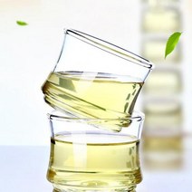 깔끔한 디자인 내열유리 녹찻잔 꽃차 다기잔 6P, 단품, 단품