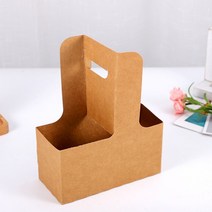 무지 테이크아웃컵 무지캐리어 커피캐리어, 종이캐리어 1개, 1개