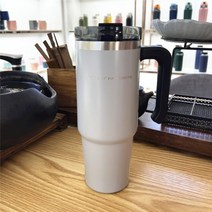 전기보온병 물 보온통 전기 온수통 자동 마호병 대형 여행 커피 머그 물 컵 스테인레스, 30oz890ml 라이트그레이