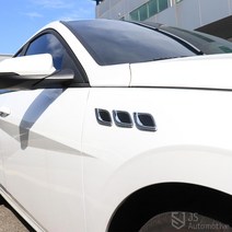 JS automotive 차량 본넷 사이드 휀다 에어덕트 가니쉬 파츠 플로우 플레이트 라인 알루미늄 포인트 몰딩 차량 인테리어 카악세사리 튜닝 용품 전용, 1개