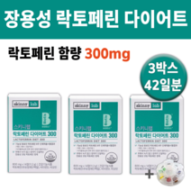 스키니랩 락토페린 다이어트 300 장용성 캡슐 +알약통 영양제 영양재 살빠지는 유산균 락토패린 추천 효과 좋은 체지방 내장 복부 허리 지방 체중 감소 감량 조절 초유 분말 가루, 3박스 42일분 *인기할인가 (-30000원)*