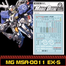 중통데칼 19395 MG EXS 건담 1.5 ver 습식 건담 프라모델 스티커
